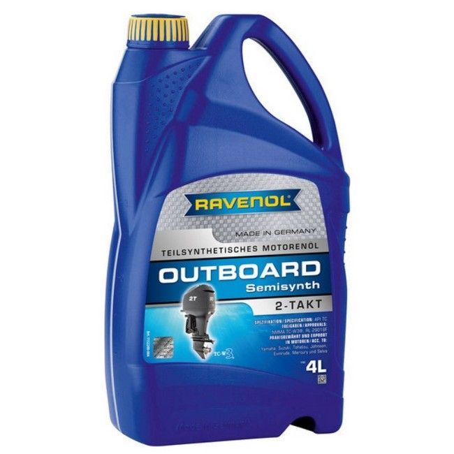 Ravenol Outboardoel 2T teilsynth API TC полусинтетическое 4 л 1152200-004